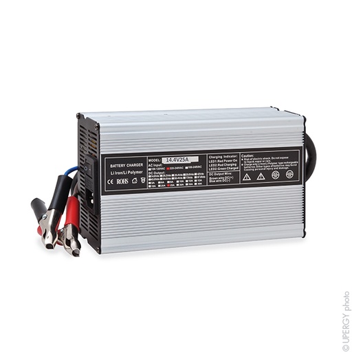 [ENICEL9138] Unité(s) Chargeur Lithium Fer Phosphate NX 4S 25A (12,8V) - pinces crocodiles