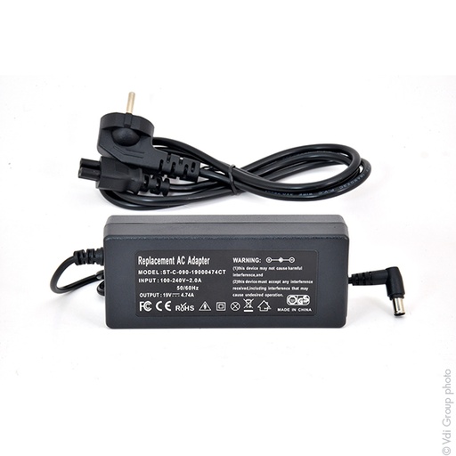 [ENILEX14164] Unité(s) Alimentation pour ordinateur portable Sony 19V 90W