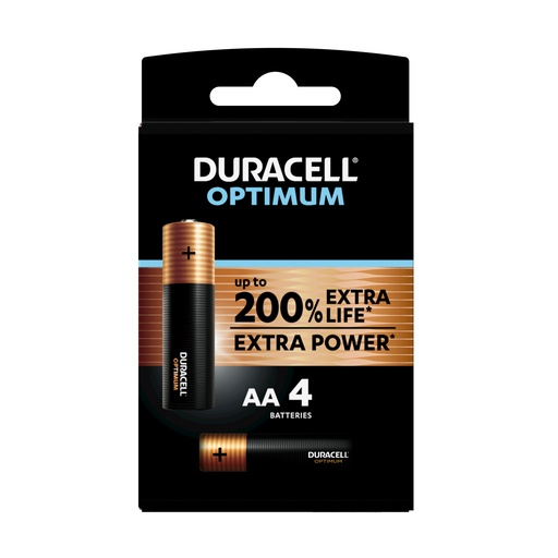 [ENIPCA2488] Blister(s) x 4 Pile alcaline blister x4 Duracell Optimum LR6 - AA 1.5V 2700mAh