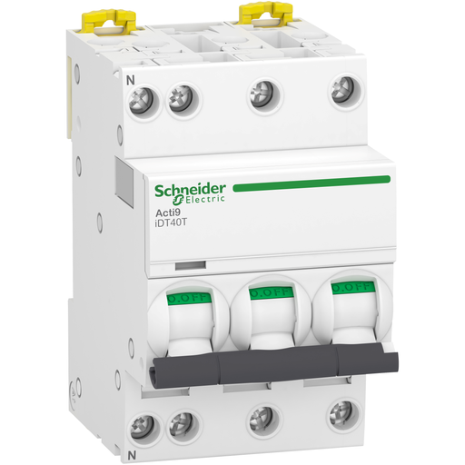 [SCHA9P22716] Acti9 iDT40T - Disjoncteur modulaire - 3P+N - 16A - Courbe C - 4500A/6kA