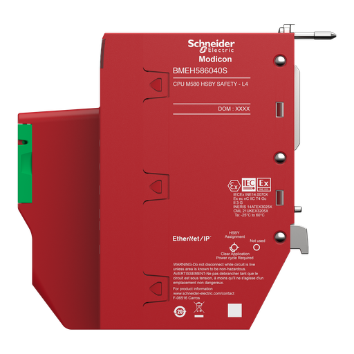 [SCHBMEH586040S] Modicon M580 - module processeur redondant, 64/16 MB mémoire, 31 stations RIOX80