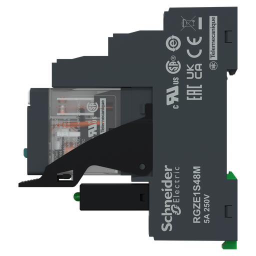 [SCHRXG22BDPV] Harmony Relay RXG - relais embroc monté sur embase - test + DEL - 2OF 5A - 24VDC