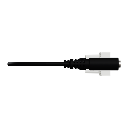 [SCHNU343318] Unica - prise mini jack 3,5mm préconnectorisée - 1 mod - Blanc - méca seul