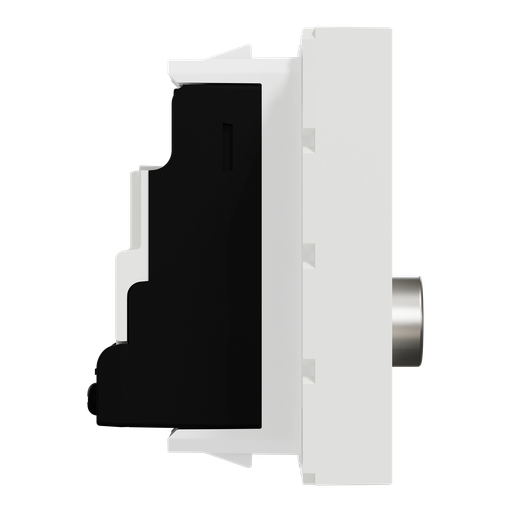 [SCHNU346220] Unica - prise télévision - TV mâle - individuel - 2 mod - Blanc anti - méca seul