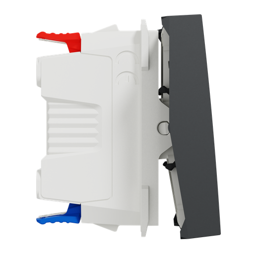 [SCHNU320354S] Unica - va-et-vient lum témoin - 10A - connex rapide - 2 mod - Anthr - méca seul