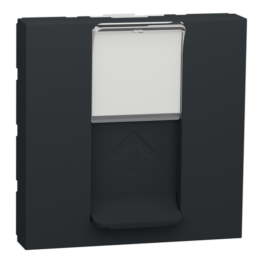 [SCHNU946154] Unica - prise pour 1 RJ45 Keystone/Systimax - 2 mod - Anthracite - méca seul