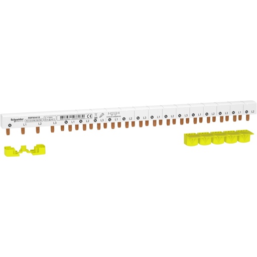 [SCHR9PXH418] Resi9 - peigne monobloc - 3P+N - 63A - 18 modules - cache dents 5M