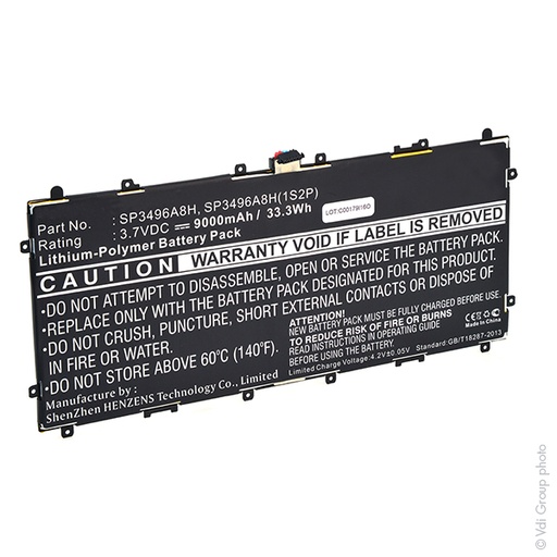 [ENITML90090] Batterie(s) Batterie tablette 3.7V 8000mAh