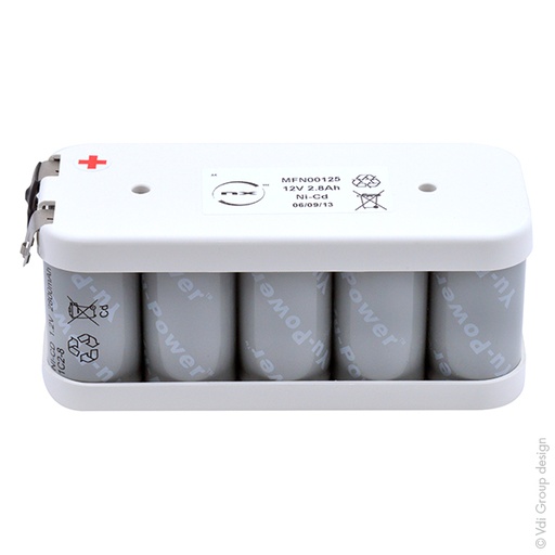 [ENIMFN00125] Batterie(s) Batterie Nicd 10x C 10S1P ST2 12V 2.8Ah Cosse