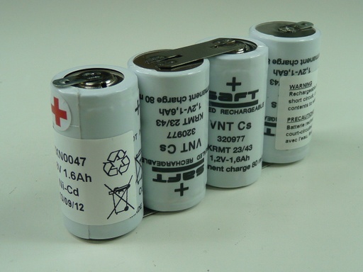 [ENIMXN0047] Batterie(s) Batterie Nicd 4x SC VNT 4S1P ST1 4.8V 1600mAh COSSE