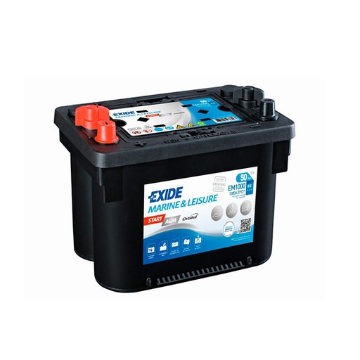 [ENIBPA7079] Batterie(s) Batterie bateau EXIDE MARINE Start AGM EM1000 12V 50Ah