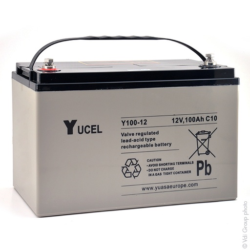 [ENIAMP92112] Batterie(s) Batterie plomb AGM YUCEL Y100-12 12V 100Ah M8-F