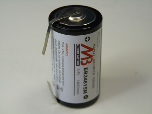 [ENIPCL00124] Pile(s) Pile lithium ER34615M D 3.6V 14Ah T2