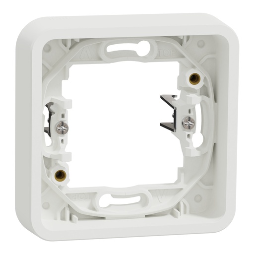[SCHMUR39108] Mureva Styl - Cadre 1 poste à griffes - encastré - IP55 - IK08 - blanc