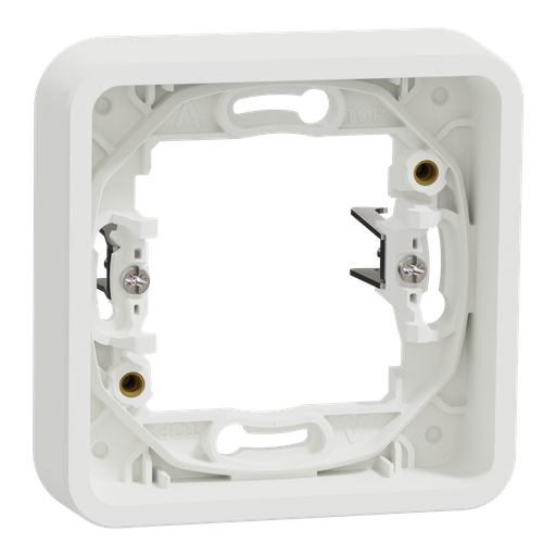 [SCHMUR39108] Mureva Styl - Cadre 1 poste à griffes - encastré - IP55 - IK08 - blanc