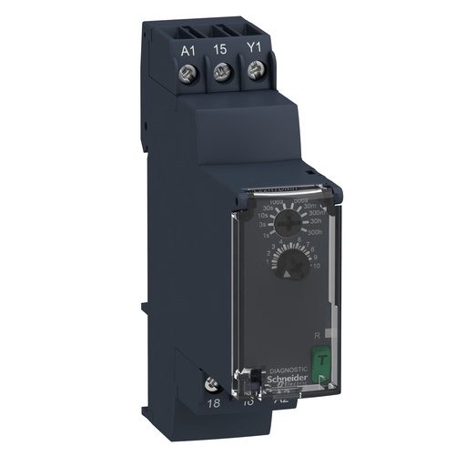 [SCHRE22R1DMR] Harmony Time RE22 - relais tempo - 1OF - D Dw - 1s à 300h - 24V à 240VACDC