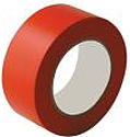 [KLKRIS2] Ruban adhésif isolant rouge en pvc d'usage courant. dimension 15 mm x 10 m