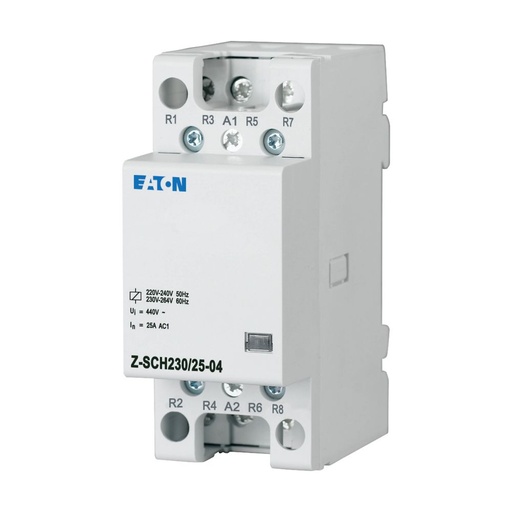 [EAT248848] Contacteur modulaire, 230VAC/50Hz, 4 O, 25A, 2PE