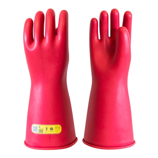 [CATCG-2-09-NR] gants isolants cei classe 2 taille 9 rouge
