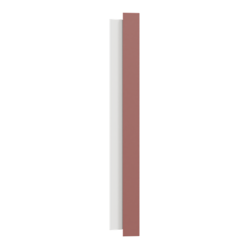 [SCHS905704] Odace - plaque de finition 2 postes - couleur Rose grenat