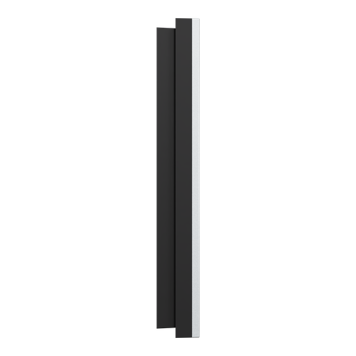[SCHS913706] Odace Métal - plaque de finition 3 postes - effet Aluminium support noir