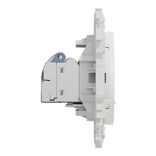 [SCHS920486] Odace - prise double RJ45 - Cat6 STP grade 2TV min à grade 3TV - blanc craie