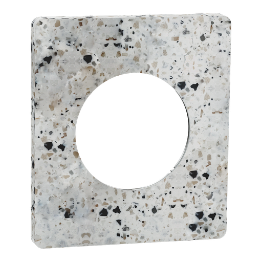 [SCHS954802] Odace Architecte - plaque de finition 1 poste - effet Terrazzo