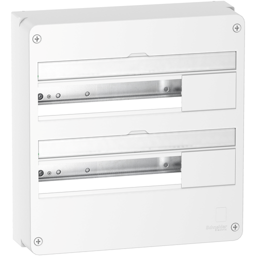 [SCHR9H18402] Resi9 - Coffret en saillie Blanc (RAL 9003)- 2 rangées de 18 modules