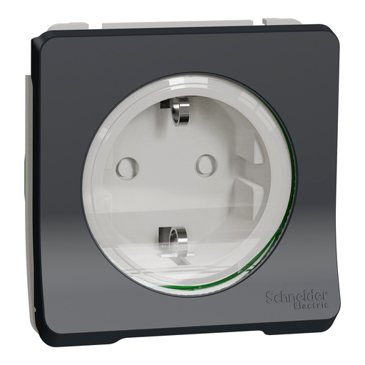 [SCHMUR36134] Mureva Styl - PC 2P+T schuko - composable - IP55 - IK08 - connexion auto - gris