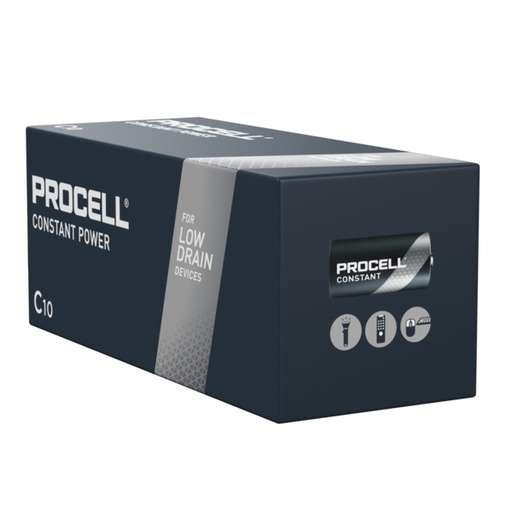 [ENIPCA2499] Boîte(s) de 10 Pile alcaline LR14 - C Procell Constant 1.5V 9038mAh