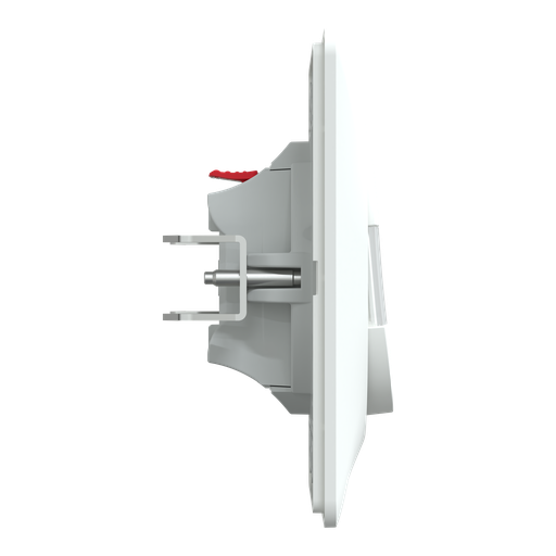 [SCHS321266] Ovalis - poussoir à fermeture porte-étiquette - 10AX - Blanc - griffes - plaque