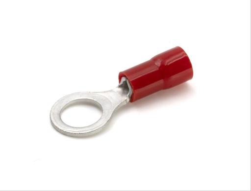 [CEMRFM6] Cosse préisolée ronde rouge (0,25 à 1,5 mm²) - Diam. 6 mm