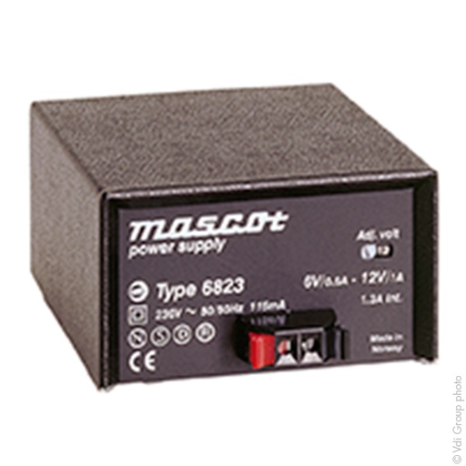 [ENILEX51130] Unité(s) Alimentation linéaire 6V/0.6A ou 12V/1A 230V Mascot 6823