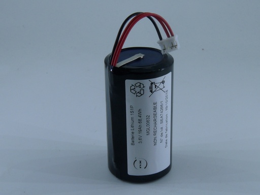 [ENIMGL00632] Pack(s) Batterie lithium 1x SL2780 D 1S1P ST1 3.6V 19Ah JST
