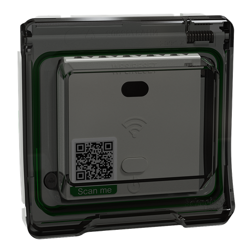 [SCHMUR35070] Mureva Styl - Répéteur wifi avec adaptateur - composable - IP55 - IK07 - gris