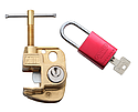 [CATMT-870] Kit étau de terre avec cadenas de consignation asservi. Icc 20 kA/1s