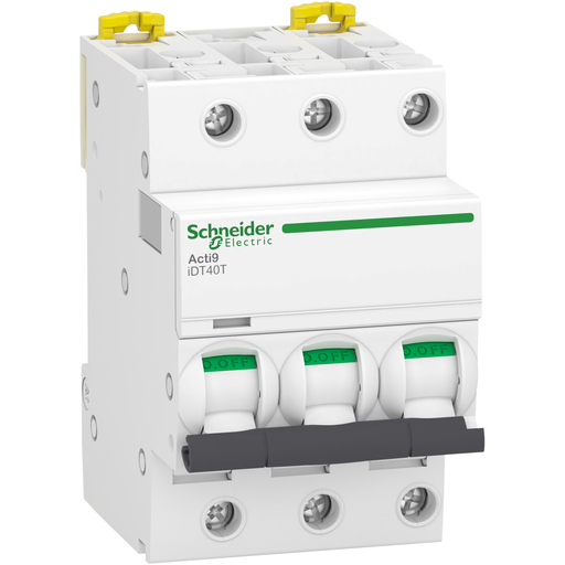 [SCHA9P32310] Acti9 iDT40T - Disjoncteur modulaire - 3P - 10A - Courbe D - 4500A/6kA