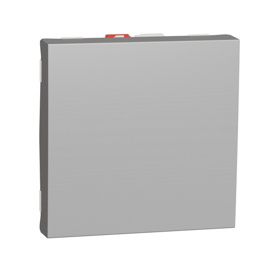 [SCHNU320330] Unica - va-et-vient - 10A - connexion rapide - 2 mod - Alu - méca seul
