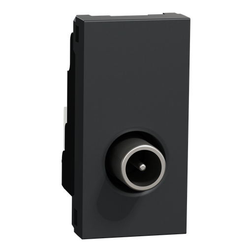 [SCHNU346154] Unica - prise télévision - TV mâle - individuel - 1 mod - Anthracite - méca seul