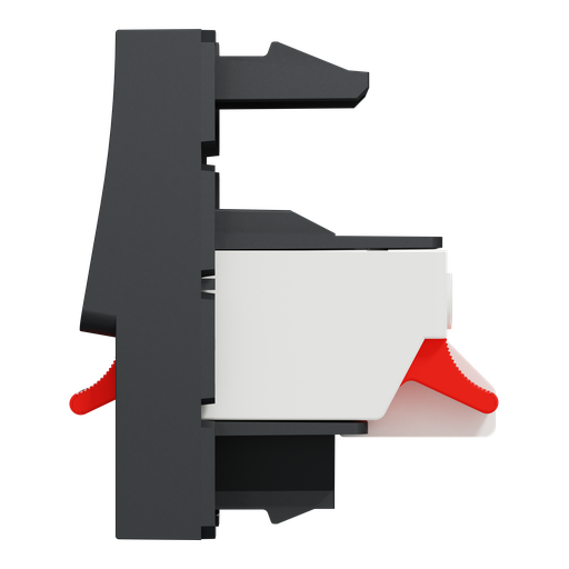 [SCHNU348754] Unica - prise haut-parleur 1 sortie rouge + noir - 1 mod - Anthracit - méca seul