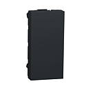 [SCHNU986554] Unica - obturateur - 1 module - Anthracite - mécanisme seul