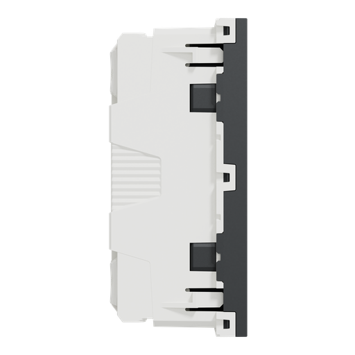 [SCHNU306954S] Unica - prise double lum 2P+T - FR - 45° - connex rapide - Anthracit - méca seul