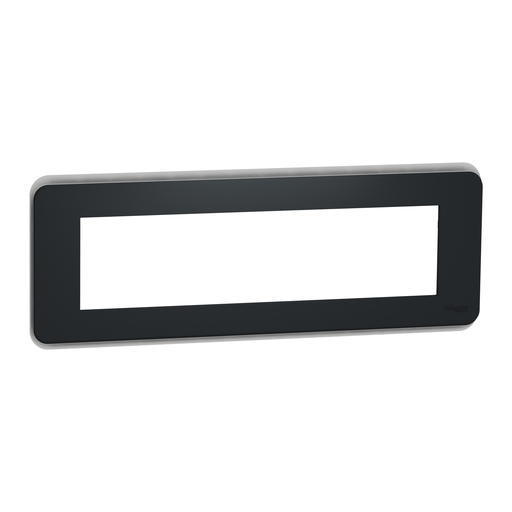 [SCHNU411854] Unica Pro - plaque de finition - Anthracite - 8 modules