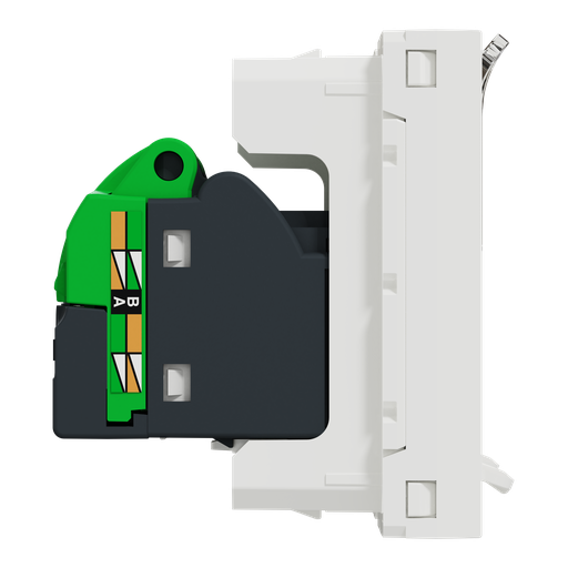 [SCHNU342618] Unica - prise RJ45 double - cat 6 STP - 2 mod - Blanc - méca seul