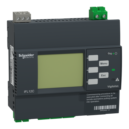 [SCHIMDIFL12C] Vigilohm - localisateur auto d'isolement - 12 voies - 110-440VCA/CC