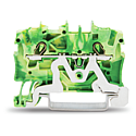 [WAG2001-1207] TOPJOB®S : Borne de protection 2C / 1,5 (2,5) mm² / Vert-Jaune