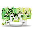 [WAG2002-1307] TOPJOB®S : Borne de protection 3C / 2,5 (4) mm² / Vert-Jaune