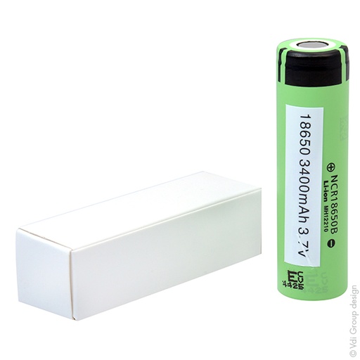 [ENIACL9037] Accumulateur(s) Accus Lithium-Ion PANASONIC NCR18650B 3.6V 3.4Ah FT