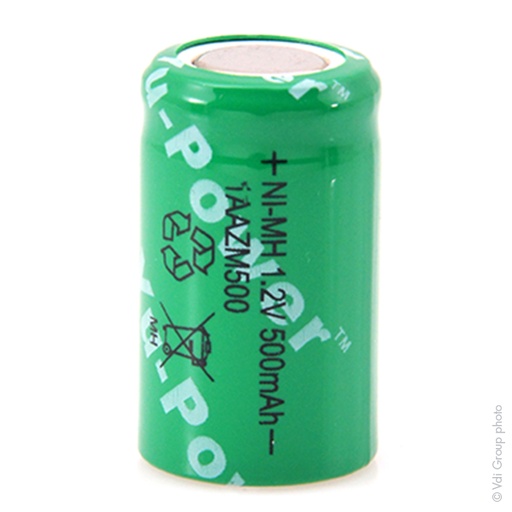 [ENIACH9231] Accumulateur(s) Accus Nimh industriels 1/2AA 1AAZM500 1.2V 500mAh FT