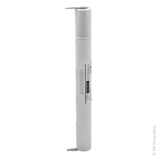 [ENIMGN9021] Unité(s) Batterie eclairage secours 5xSC ST4 HT 6V 1.6Ah Faston 4.8mm (+2.8mm)